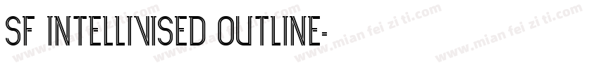 SF Intellivised Outline字体转换